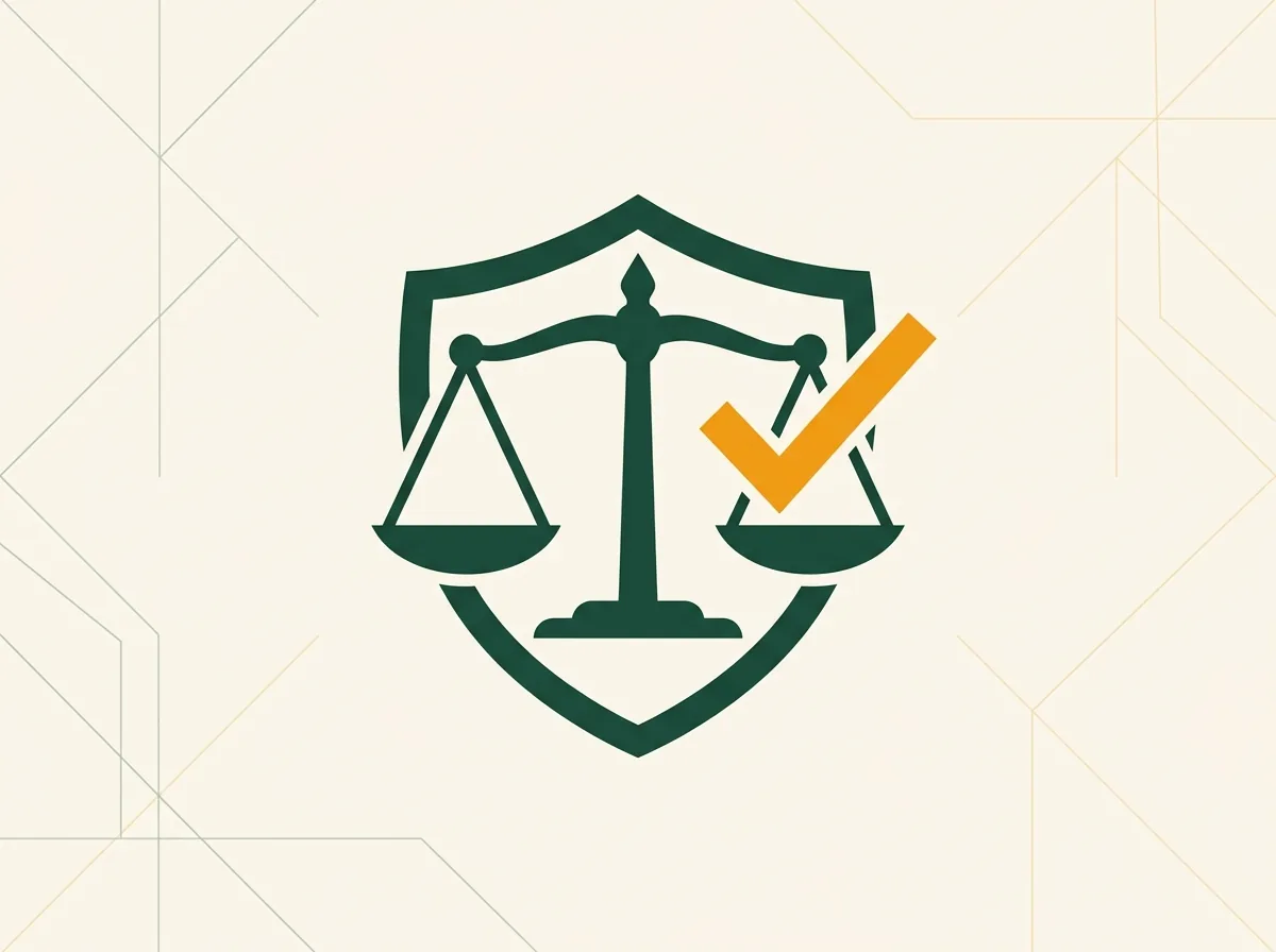 Waage der Gerechtigkeit mit Schutzschild – rechtskonforme Gefährdungsbeurteilung nach ArbSchG